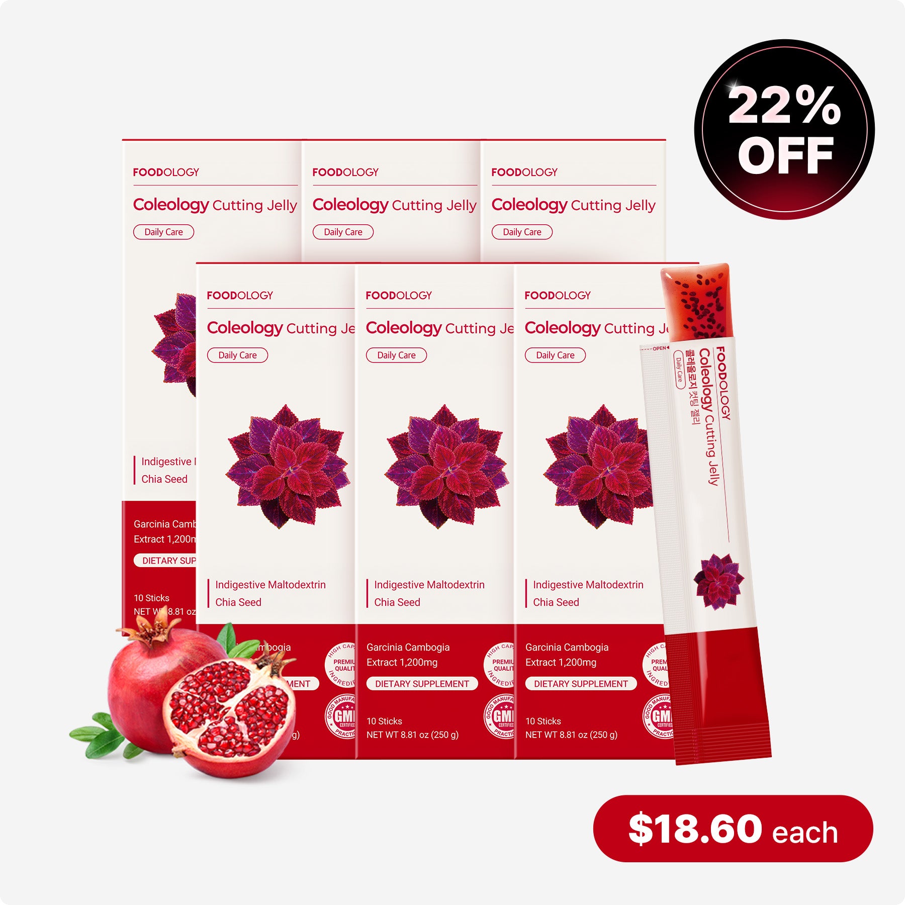 Coleology Cutting Jelly 2-Month Supply | Garcinia Cambogia