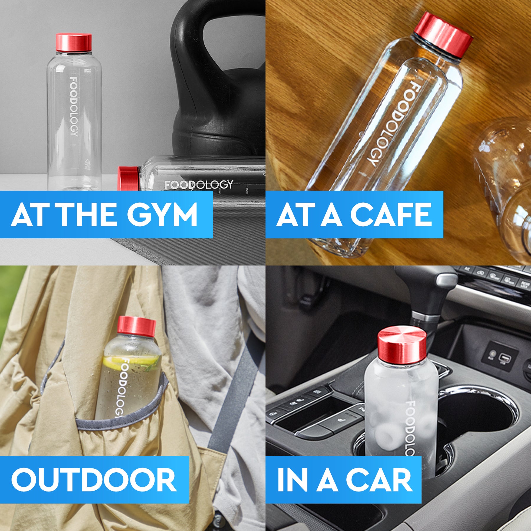 Foodology Drink Mix Bottle – durable, lightweight, and sustainable hydration companion