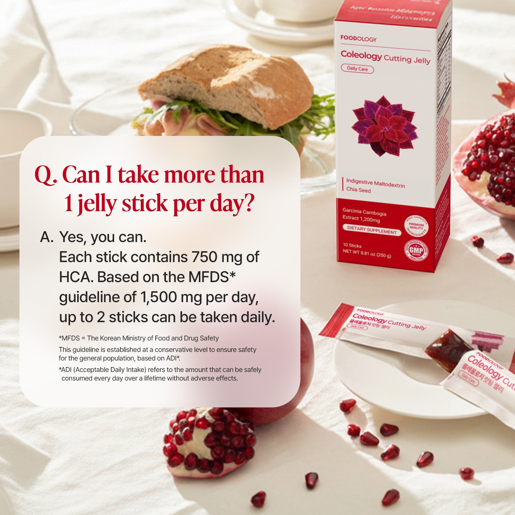 Coleology Cutting Jelly | Garcinia Cambogia Pomegranate Jelly