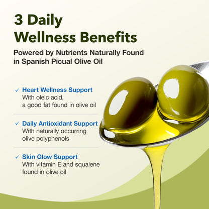 (Amazon)  Spanish Cold Pressed Extra Virgin Olive Oil, 60 Vegan Softgels