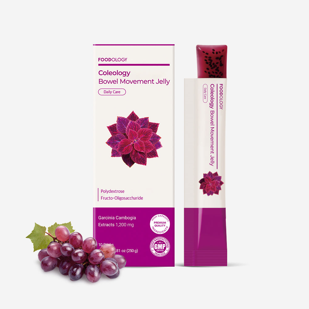 FOODOLOGY Coleology Bowel Movement Jelly sticks – grape flavor digestive support supplement